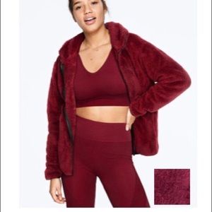 NWT VS PINK Teddy Full Zip